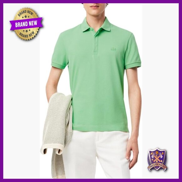 Men's Regular Fit Stretch Cotton Polo Shirt with Chest Pocket